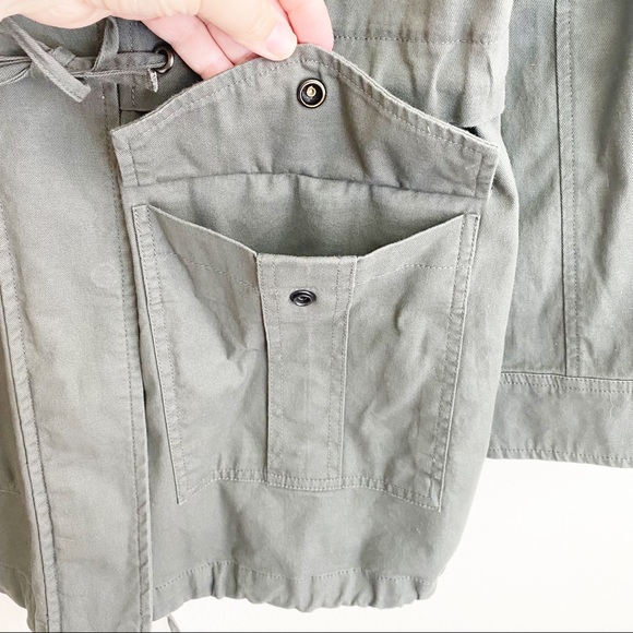 Anthropologie Sanctuary Anorak Military Style Long Field Jacket Olive Green S - Picture 8 of 13